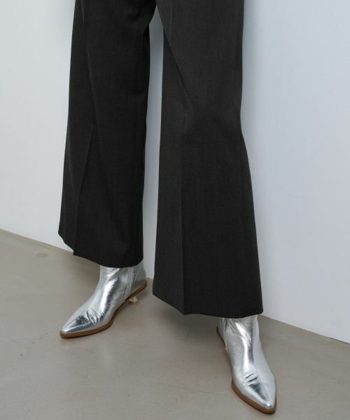 LANVIN en Bleu / ランバン オン ブルー その他パンツ | ウールツイルストレートワイドパンツ | 詳細12