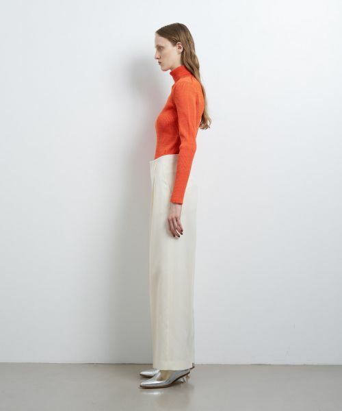 LANVIN en Bleu / ランバン オン ブルー その他パンツ | ウールツイルストレートワイドパンツ | 詳細2