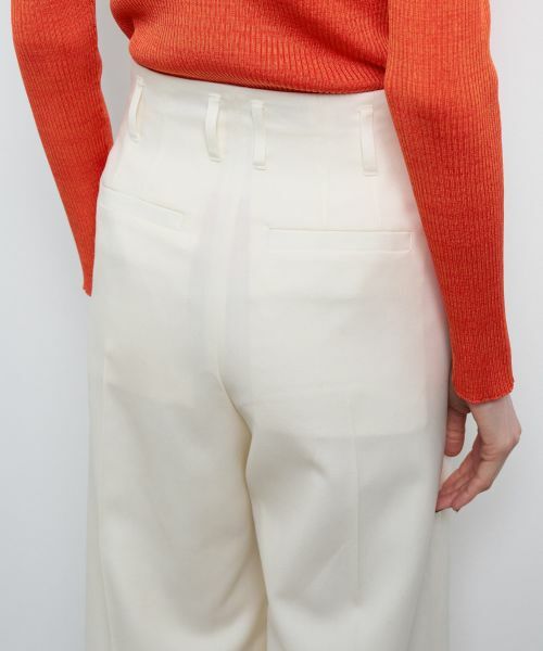 LANVIN en Bleu / ランバン オン ブルー その他パンツ | ウールツイルストレートワイドパンツ | 詳細7