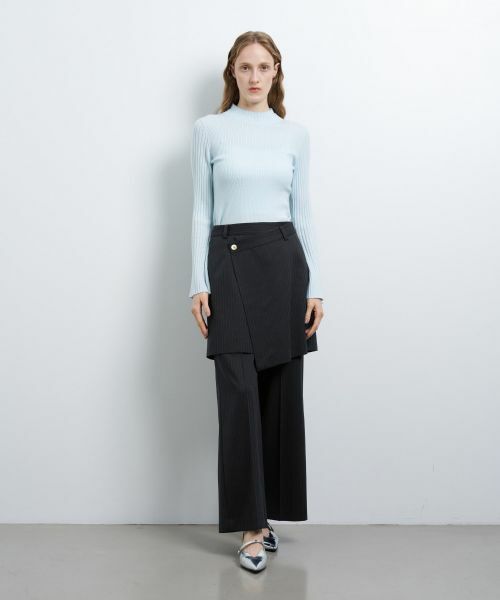 LANVIN en Bleu / ランバン オン ブルー その他パンツ | ストライプレイヤードパンツ | 詳細11