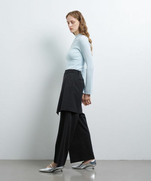 LANVIN en Bleu / ランバン オン ブルー その他パンツ | ストライプレイヤードパンツ | 詳細12