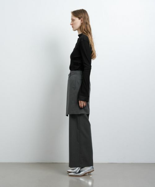 LANVIN en Bleu / ランバン オン ブルー その他パンツ | ストライプレイヤードパンツ | 詳細2