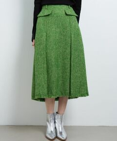 LANVIN en Bleu / ランバン オン ブルー ロング・マキシ丈スカート | ツイードタックスカート