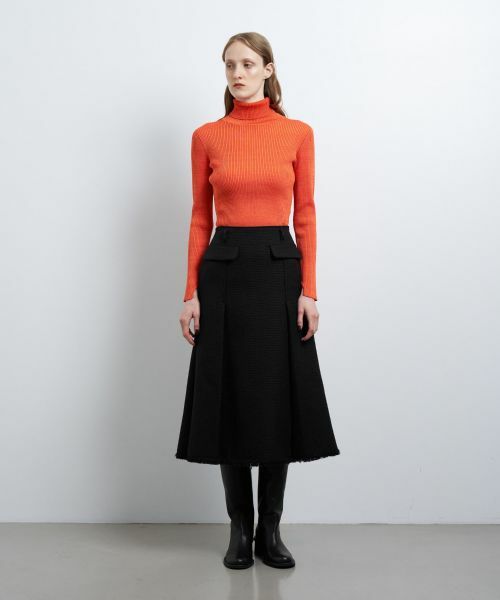 LANVIN en Bleu / ランバン オン ブルー ロング・マキシ丈スカート | ツイードタックスカート | 詳細1