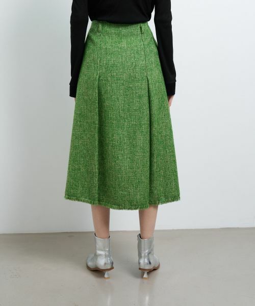 LANVIN en Bleu / ランバン オン ブルー ロング・マキシ丈スカート | ツイードタックスカート | 詳細10