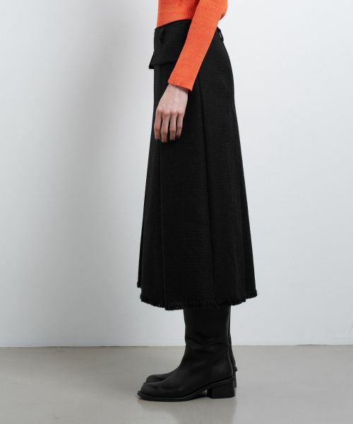 LANVIN en Bleu / ランバン オン ブルー ロング・マキシ丈スカート | ツイードタックスカート | 詳細2