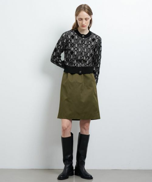 LANVIN en Bleu / ランバン オン ブルー ロング・マキシ丈スカート | トリプルクロスメモリーサテンミニスカート | 詳細14