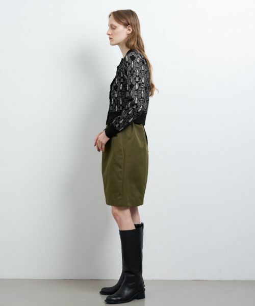 LANVIN en Bleu / ランバン オン ブルー ロング・マキシ丈スカート | トリプルクロスメモリーサテンミニスカート | 詳細8