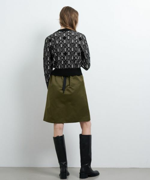 LANVIN en Bleu / ランバン オン ブルー ロング・マキシ丈スカート | トリプルクロスメモリーサテンミニスカート | 詳細9