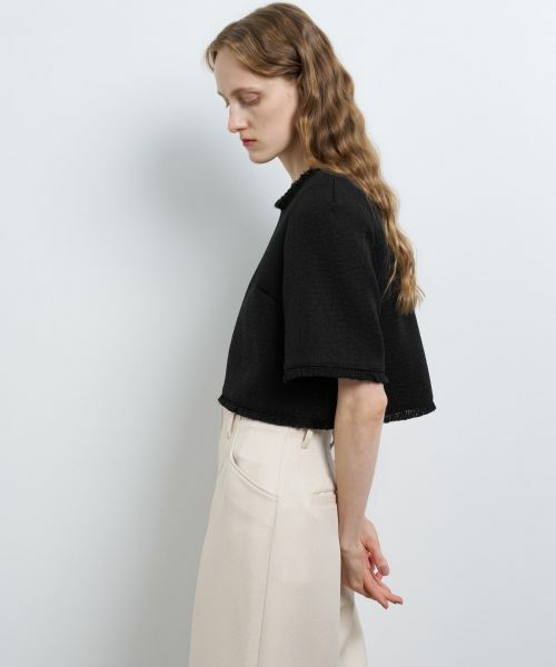 LANVIN en Bleu / ランバン オン ブルー シャツ・ブラウス | ツイードプルオーバーショートブラウス | 詳細4