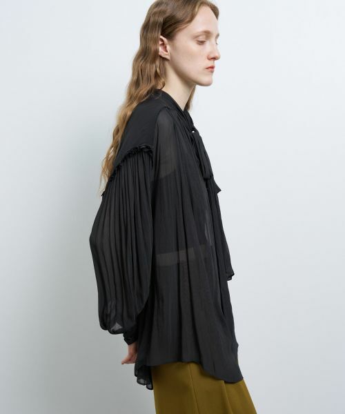 LANVIN en Bleu / ランバン オン ブルー シャツ・ブラウス | シアーヨーリューボウタイブラウス | 詳細10