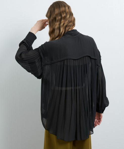 LANVIN en Bleu / ランバン オン ブルー シャツ・ブラウス | シアーヨーリューボウタイブラウス | 詳細11