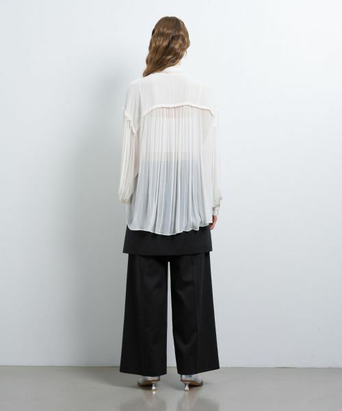 LANVIN en Bleu / ランバン オン ブルー シャツ・ブラウス | シアーヨーリューボウタイブラウス | 詳細3