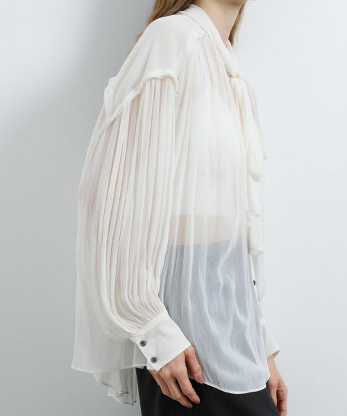 LANVIN en Bleu / ランバン オン ブルー シャツ・ブラウス | シアーヨーリューボウタイブラウス | 詳細5