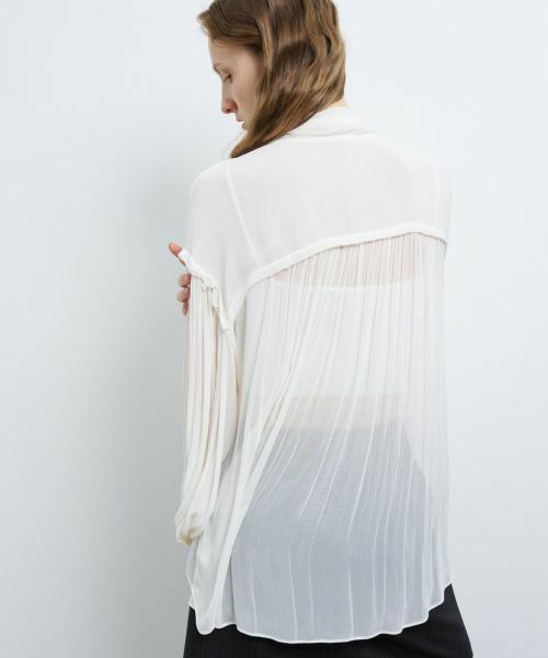 LANVIN en Bleu / ランバン オン ブルー シャツ・ブラウス | シアーヨーリューボウタイブラウス | 詳細6