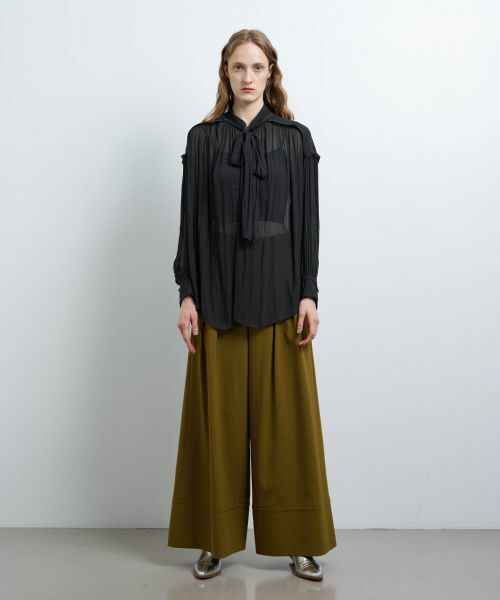 LANVIN en Bleu / ランバン オン ブルー シャツ・ブラウス | シアーヨーリューボウタイブラウス | 詳細7