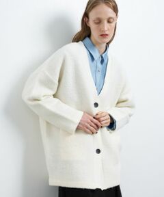 LANVIN en Bleu / ランバン オン ブルー カーディガン・ボレロ | Vネックブークレニットカーディガン