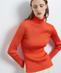 LANVIN en Bleu / ランバン オン ブルー オープンネックパフスリーブニット LANVIN en Bleu（ランバンオンブルー）の「オープンネック