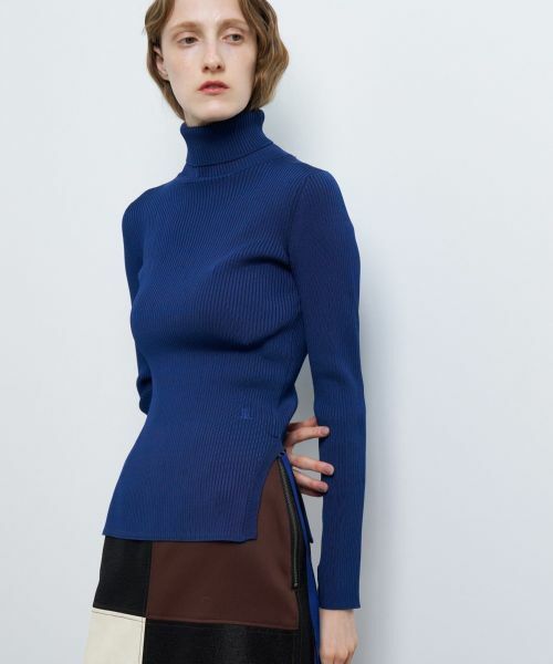 未使用36300円ランバン en Bleu ニット　ラクーンフォックススヌード 未使用36300円ランバン en Bleu ニットラクーンフォックススヌード