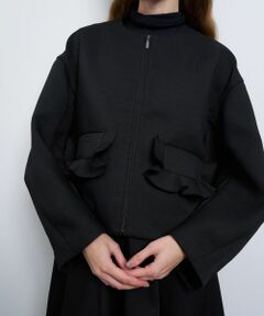 LANVIN en Bleu / ランバン オン ブルー テーラードジャケット | トリプルクロスフリルポケットジャケット