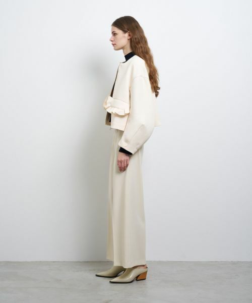 LANVIN en Bleu / ランバン オン ブルー テーラードジャケット | トリプルクロスフリルポケットジャケット | 詳細2