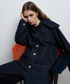 LANVIN en Bleu / ランバン オン ブルー テーラードジャケット | ビッグカラーデニムジャケット