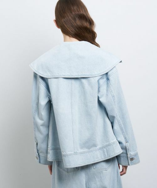 LANVIN en Bleu / ランバン オン ブルー テーラードジャケット | ビッグカラーデニムジャケット | 詳細12