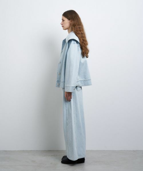 LANVIN en Bleu / ランバン オン ブルー テーラードジャケット | ビッグカラーデニムジャケット | 詳細2