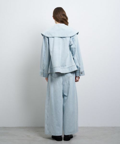 LANVIN en Bleu / ランバン オン ブルー テーラードジャケット | ビッグカラーデニムジャケット | 詳細3