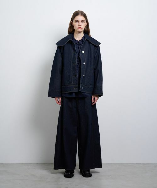 LANVIN en Bleu / ランバン オン ブルー テーラードジャケット | ビッグカラーデニムジャケット | 詳細4