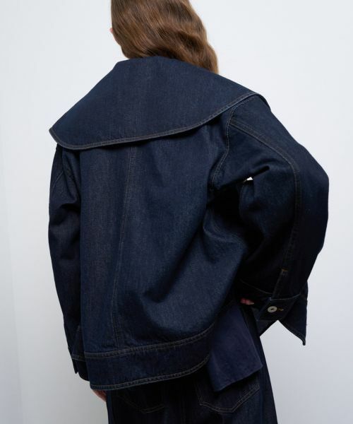 LANVIN en Bleu / ランバン オン ブルー テーラードジャケット | ビッグカラーデニムジャケット | 詳細8