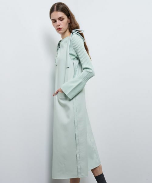 LANVIN en Bleu / ランバン オン ブルー ドレス | リボンジャンパードレス | 詳細11