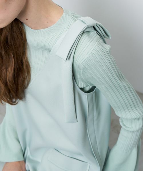 LANVIN en Bleu / ランバン オン ブルー ドレス | リボンジャンパードレス | 詳細14