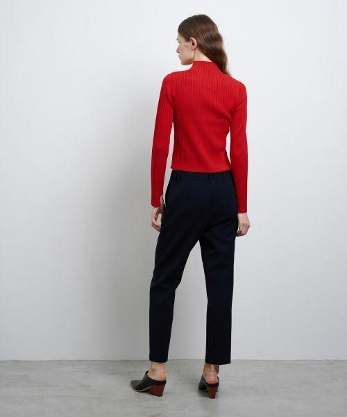 LANVIN en Bleu / ランバン オン ブルー その他パンツ | ダブルクロスゴムテーパードパンツ | 詳細5