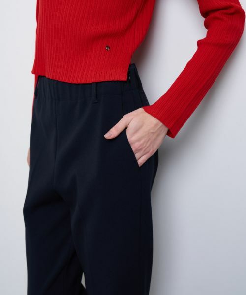 LANVIN en Bleu / ランバン オン ブルー その他パンツ | ダブルクロスゴムテーパードパンツ | 詳細6