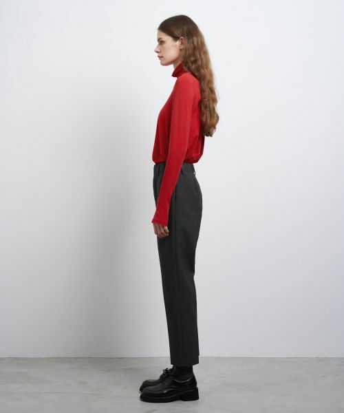 LANVIN en Bleu / ランバン オン ブルー その他パンツ | ダブルクロスゴムテーパードパンツ | 詳細8