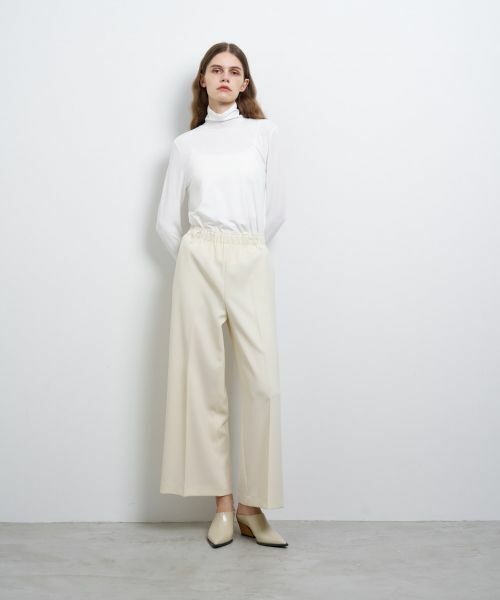 新品　LANVIN ランバン　ワイドパンツ セール】 ダブルクロスゴムワイドパンツ （その他パンツ