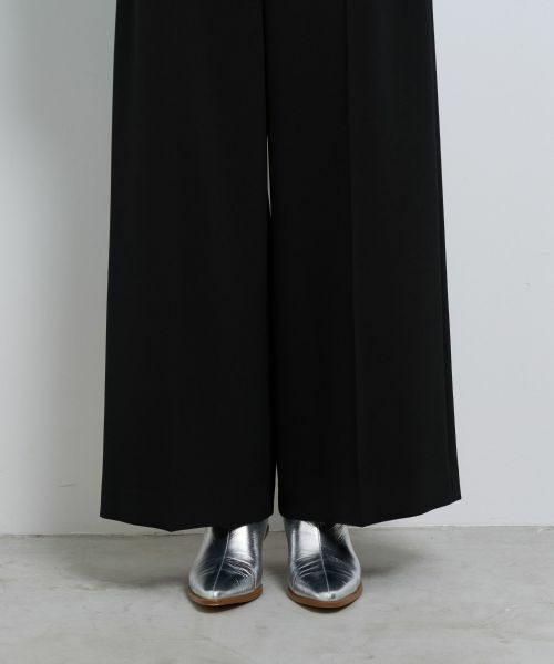 新品　LANVIN ランバン　ワイドパンツ セール】 ダブルクロスゴムワイドパンツ （その他パンツ