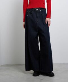 LANVIN en Bleu / ランバン オン ブルー その他パンツ | ボリュームワイドデニムパンツ