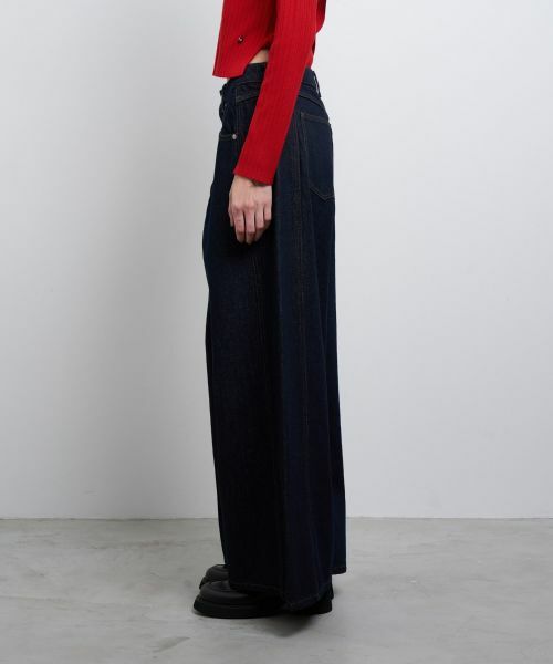 LANVIN en Bleu / ランバン オン ブルー その他パンツ | ボリュームワイドデニムパンツ | 詳細10