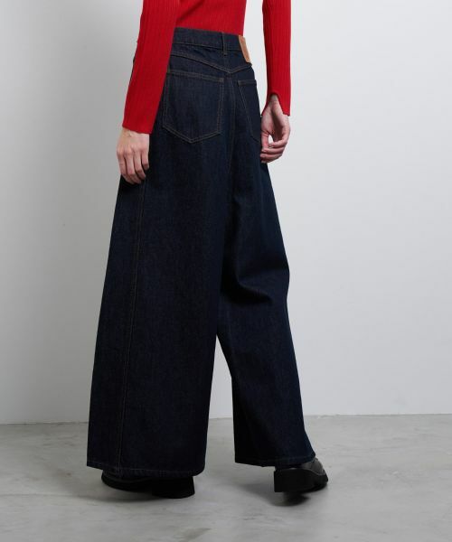 LANVIN en Bleu / ランバン オン ブルー その他パンツ | ボリュームワイドデニムパンツ | 詳細11