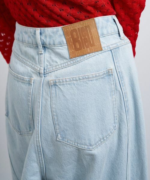 LANVIN en Bleu / ランバン オン ブルー その他パンツ | ボリュームワイドデニムパンツ | 詳細13