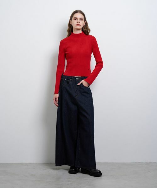 LANVIN en Bleu / ランバン オン ブルー その他パンツ | ボリュームワイドデニムパンツ | 詳細7