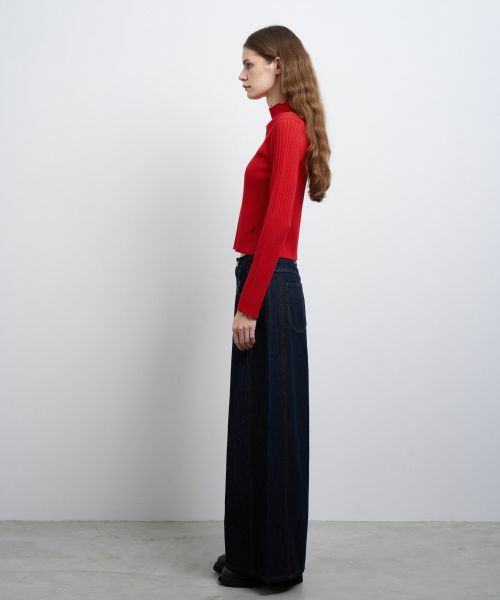 LANVIN en Bleu / ランバン オン ブルー その他パンツ | ボリュームワイドデニムパンツ | 詳細8