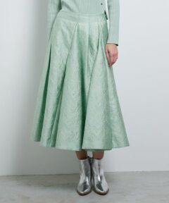 LANVIN en Bleu / ランバン オン ブルー ロング・マキシ丈スカート | ETIQUEスターレットジャガードフレアスカート