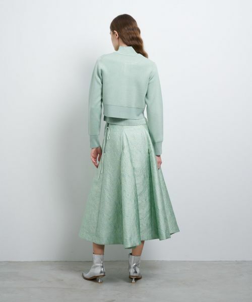 LANVIN en Bleu / ランバン オン ブルー ロング・マキシ丈スカート | ETIQUEスターレットジャガードフレアスカート | 詳細3