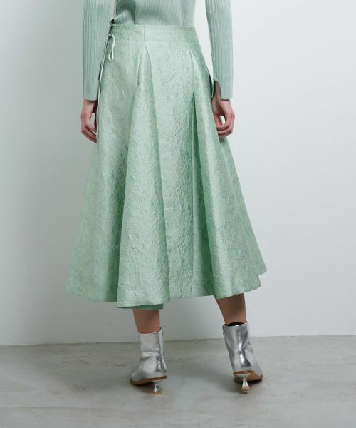 LANVIN en Bleu / ランバン オン ブルー ロング・マキシ丈スカート | ETIQUEスターレットジャガードフレアスカート | 詳細5