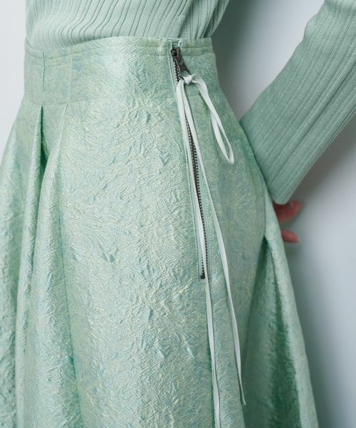 LANVIN en Bleu / ランバン オン ブルー ロング・マキシ丈スカート | ETIQUEスターレットジャガードフレアスカート | 詳細6