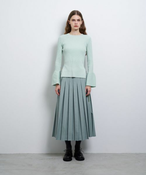 LANVIN en Bleu / ランバン オン ブルー ロング・マキシ丈スカート | タイプライタープリーツスカート | 詳細1