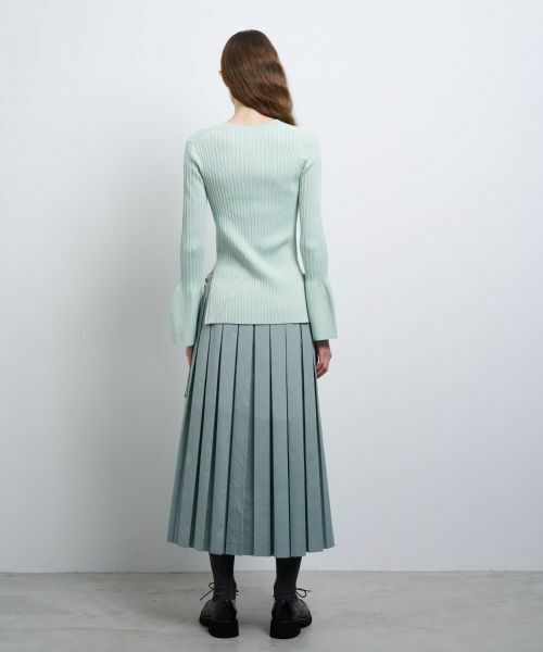 LANVIN en Bleu / ランバン オン ブルー ロング・マキシ丈スカート | タイプライタープリーツスカート | 詳細2